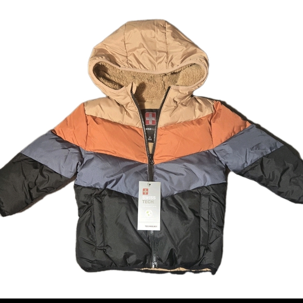 Swiss Tech Heavyweight Hooded‎ Puffer Jacker 3T